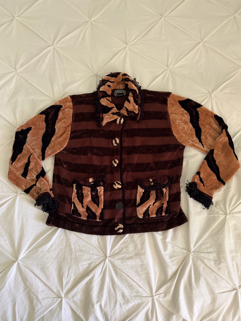 Berek Brown & Tan Patterned Jacket